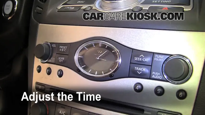 2008 Infiniti G35 3.5L V6 Clock Set Clock